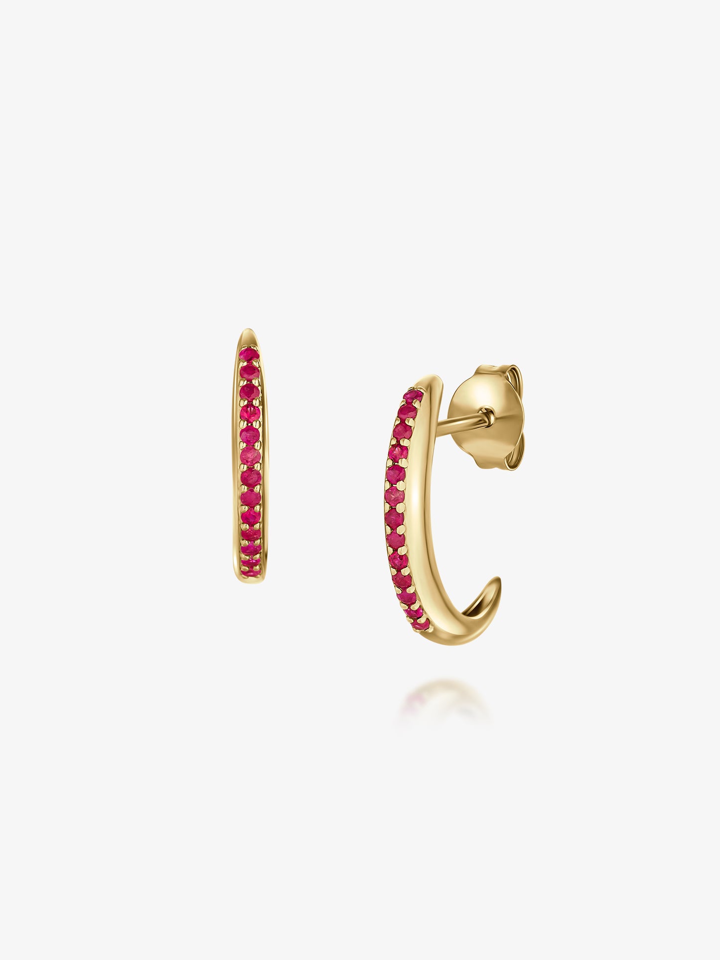 Ruby The Moon Earrings