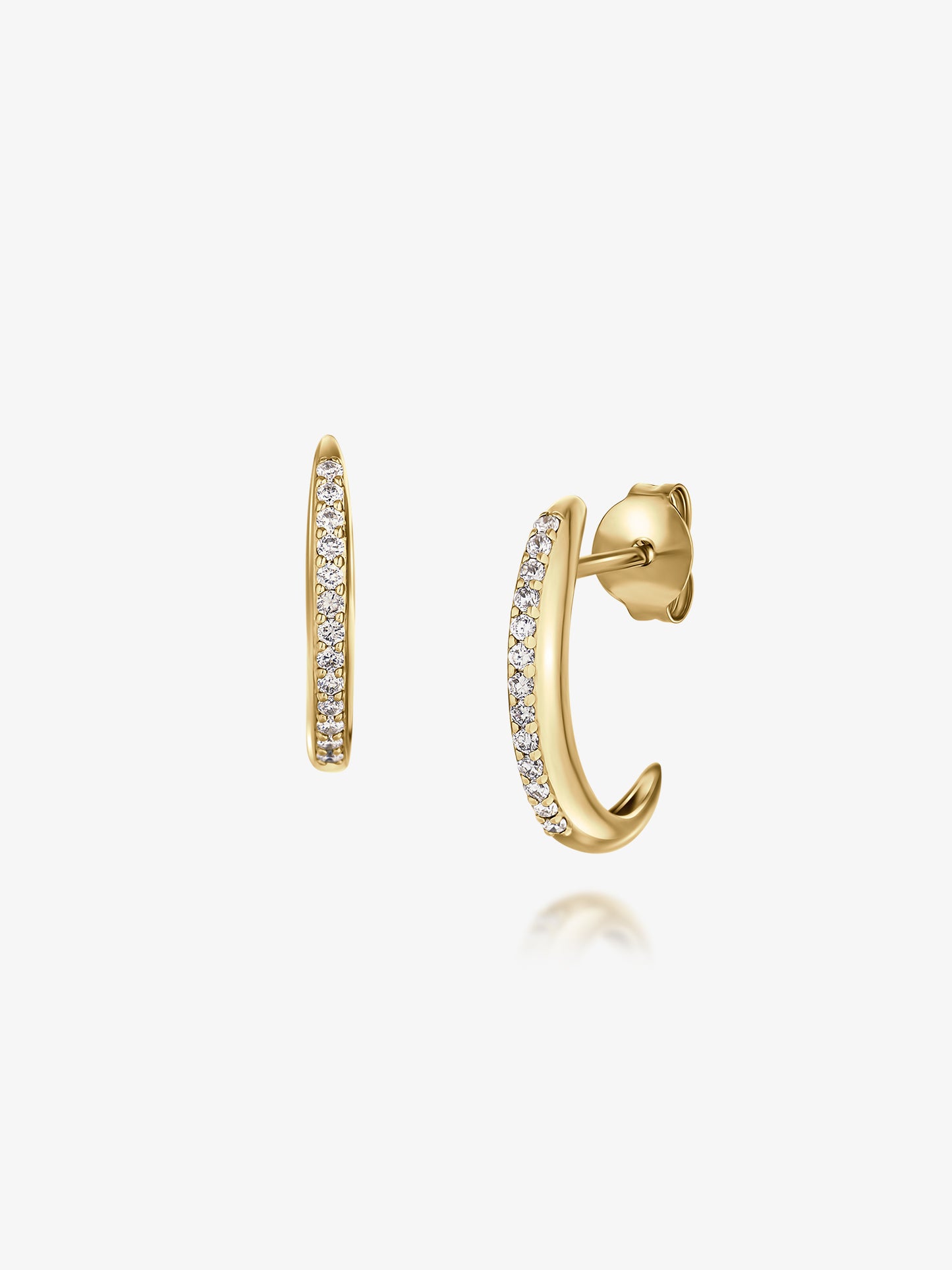 Diamond The Moon Earrings