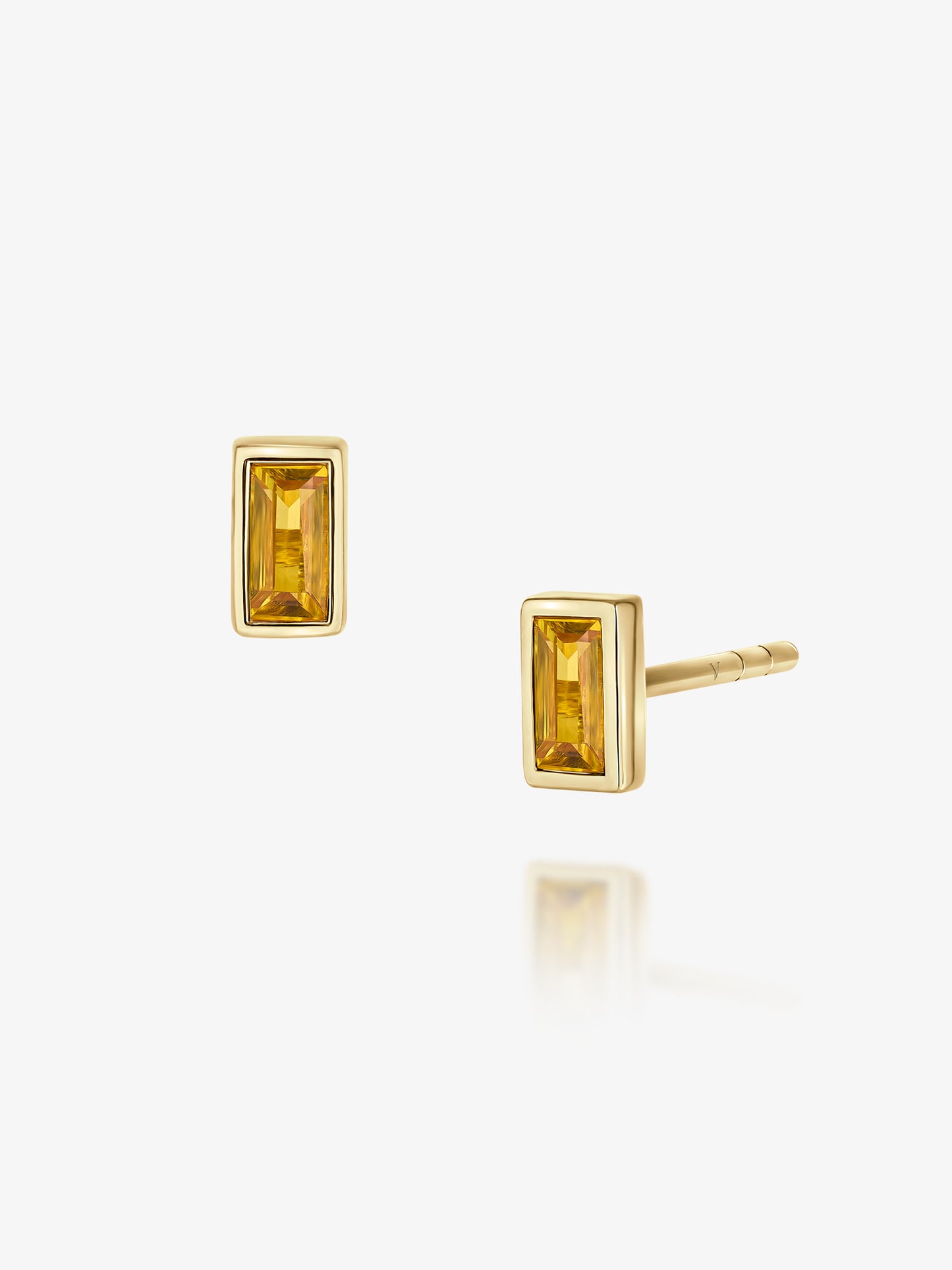 Y Sapphire Goldy Earrings