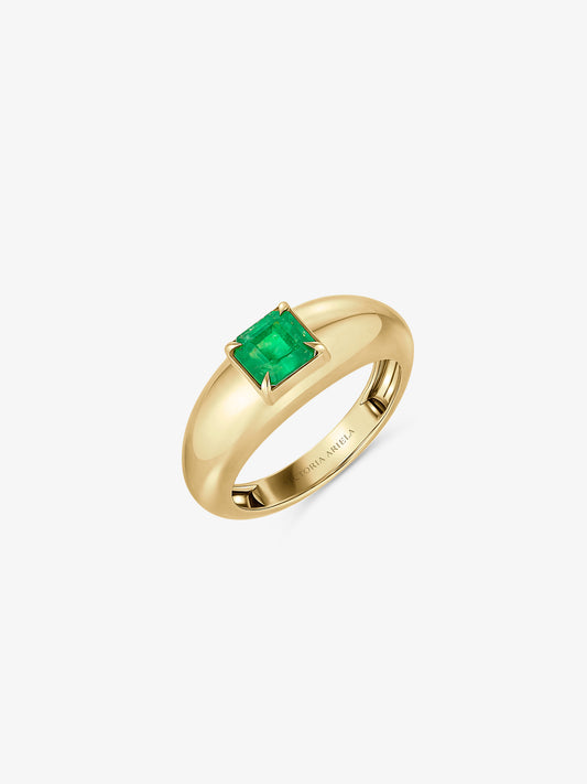 0.85ct Emerald Bobby Ring