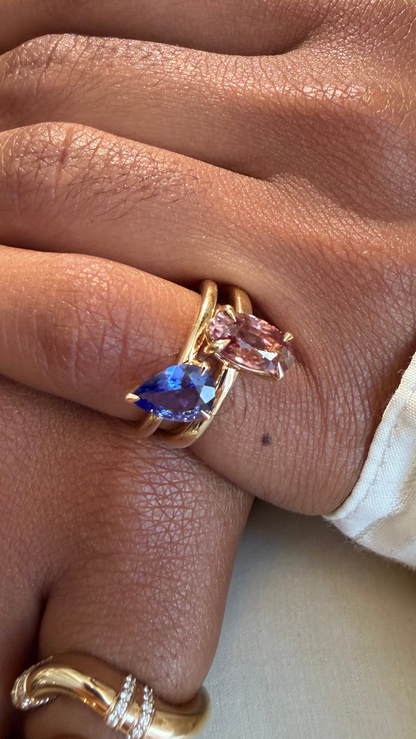 0.90ct Tanzanite Pinky Ring