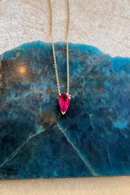 1.65ct Rubylite Prongs Necklace