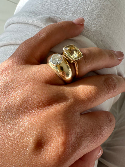 5.75ct Zircon Bezel Ring