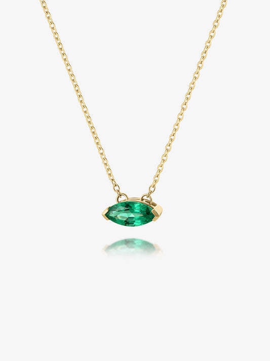 0.65ct Emerald The Eye Necklace