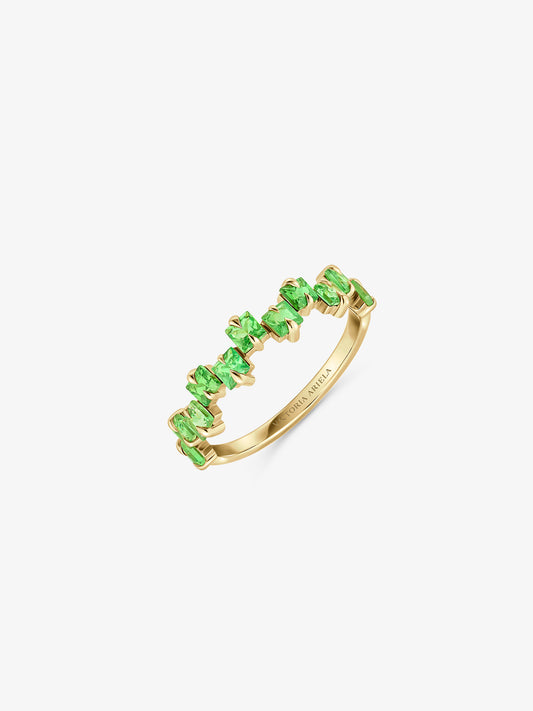 Tsavorite Ocean Waves Ring