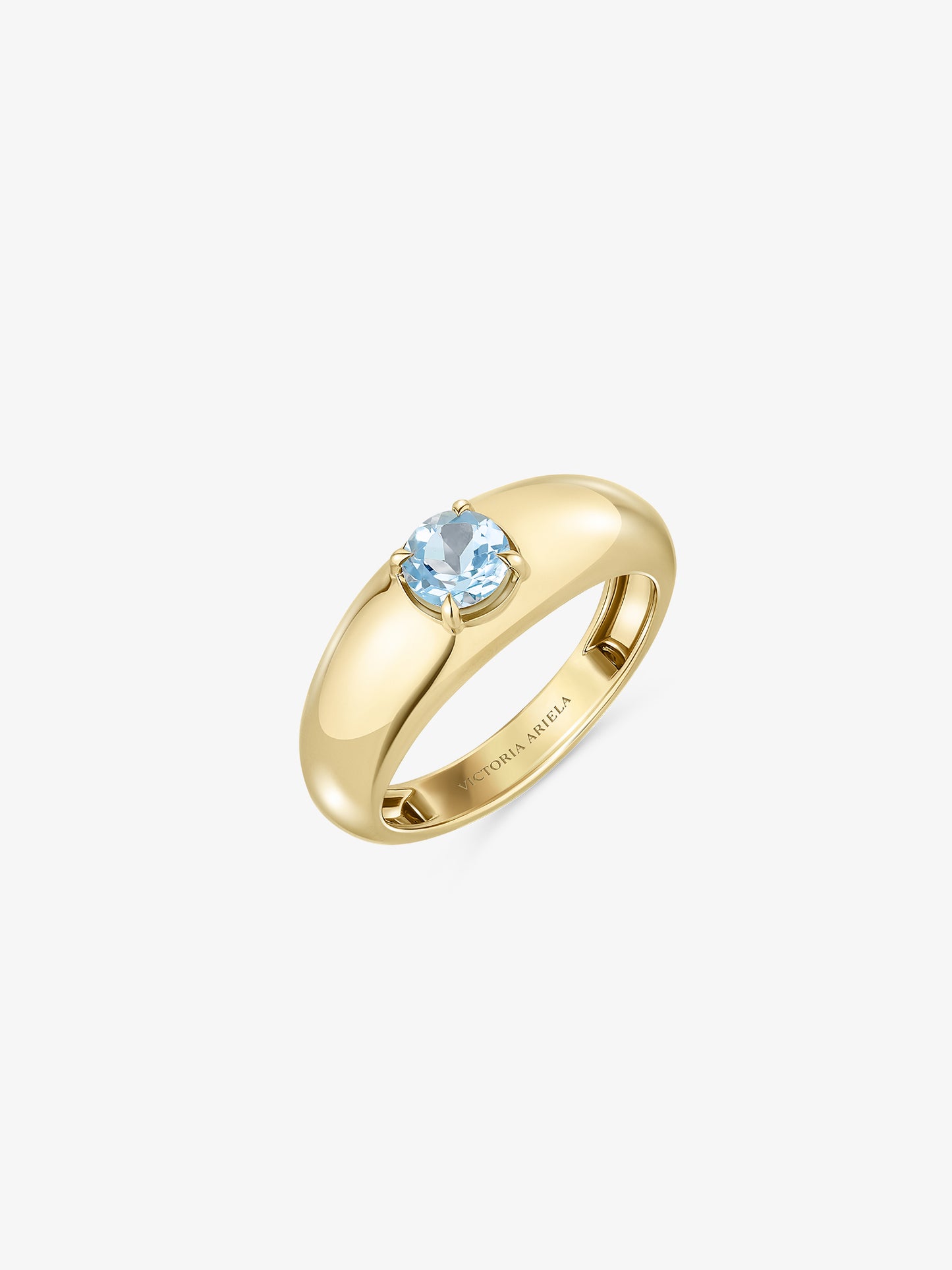 0.60ct Aquamarine Bobby Ring