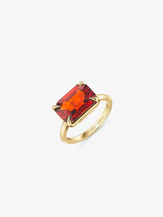 6.25ct Spessartite Prongs Ring