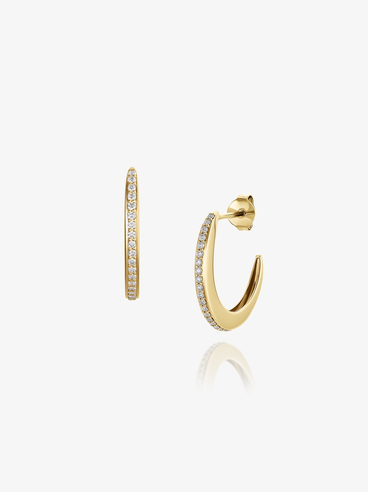 Diamond The Moon Mega Earrings