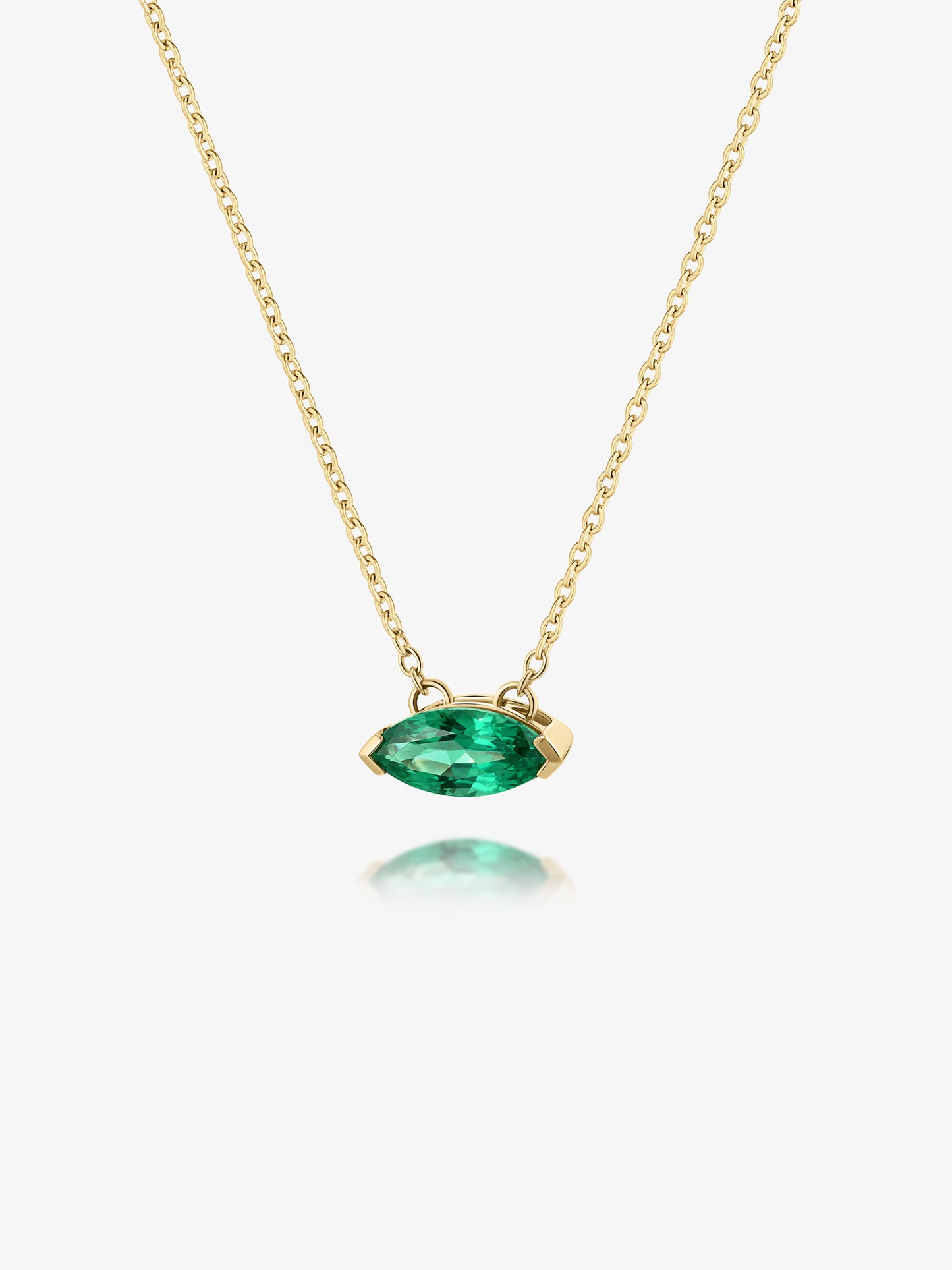 0.65ct Emerald The Eye Necklace