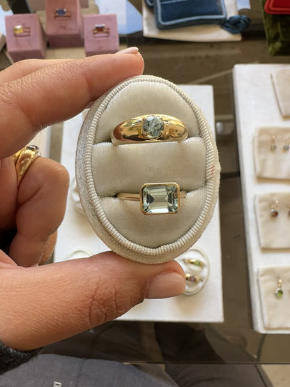 0.60ct Aquamarine Bobby Ring